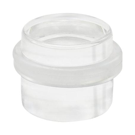 TOPE PUERTA ADHESIVO TRANSPARENTE REDONDO