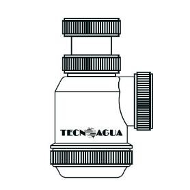 TECNO SIFON EXT.CORT.LAV.BID.S-V 1-1-2 (T4) 50041