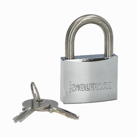 CANDADO INOXIDABLE ARCO NORMAL  50MM.