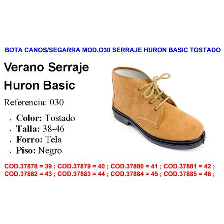 BOTA CANOS-SEGARRA MOD.030 SERRAJE HURON BASIC TOSTADO TALLA 38