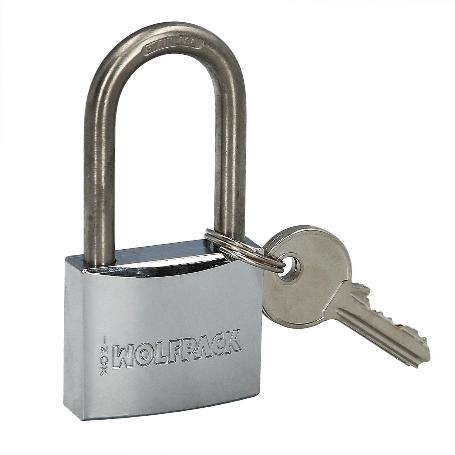 CANDADO INOXIDABLE ARCO LARGO 40MM.