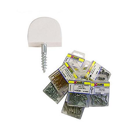 SOPORTES VITRINA PEQUEÑO BLANCO 2523 BLISTER 6