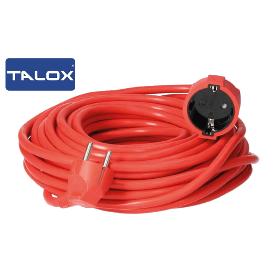 TALOX ALARGADOR PROLONG CABLE ROJO 2P+T 3X1,5 X 25 M DGYFB-04-25