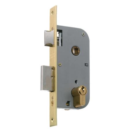 MCM CERRADURA EMBUTIR MADERA 1308-2-35 CANTO RECTO LATON GORJA