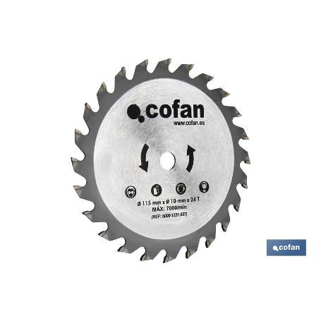 DISCO CORTE 115X10MM 24T MINISIERRA CIRCULAR