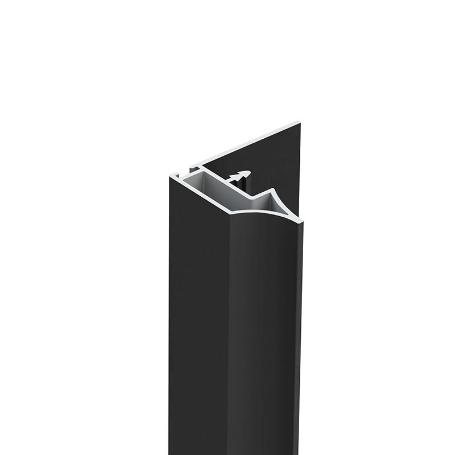 PERFIL TIRADOR ATENEO 2,75M SP19 PLATA MATE, BLANCO MATE, NEGRO ACABADO NEGRO (CAJA 2)