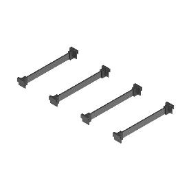 JUEGO DE 4 SEPARADORES M150/200  ANTRACITA MODULO MODULO 150