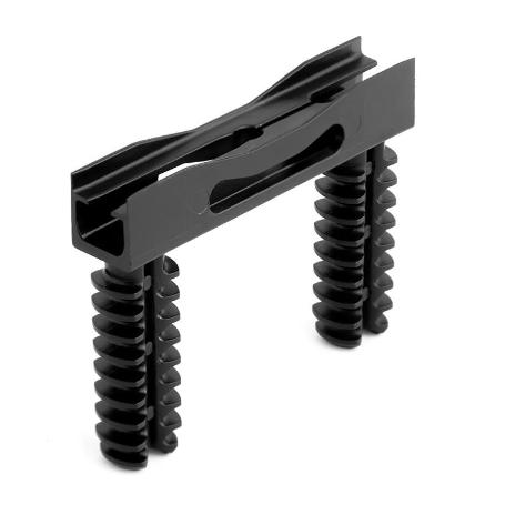 SOPORTE INVISIBLE GHOSTA PARA ESTANTES - MONTAJE TANGENCIAL Y FIJACIÓN OCULTA PARA MUEBLES MODERNOS