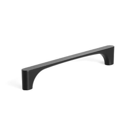 TIRADOR VALLE DE ZAMAK 128 MM - ACABADO GRIS, NEGRO, BLANCO U ORO PARA MUEBLES CONTEMPORÁNEOS ACABADO NEGRO MATE