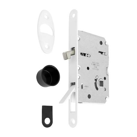 PICAPORTE MAGNÉTICO WAVE E50 PUERTA CORREDERA BAÑO - CROMO SATINADO, NEGRO MATE O BLANCO MATE ACABADO BLANCO MATE