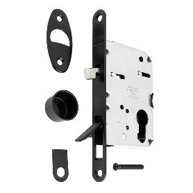 PICAPORTE MAGNÉTICO WAVE E50 PUERTA CORREDERA - CROMO SATINADO, NEGRO MATE O BLANCO MATE ACABADO NEGRO MATE