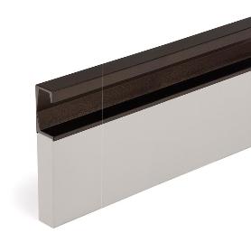 TIRADOR ALUMINIO EMBUTIR MODELO SIX L597/L3000 BLANCO MATE, NEGRO LAVA, MARRÓN METAL ACABADO MARRON METALIZ LARGO 3