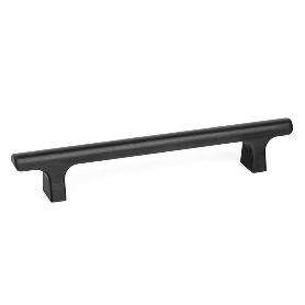 TIRADOR ALUMINIO MODELO HIKONI C160 L220 ACABADO NEGRO CEPILLADO, LATON CAVA, BRONCE ACABADO NEGRO CEPILLAD