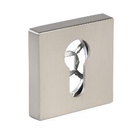 BOCALLAVE ZAMAK YALE Z CUADRADO 51X51 NIQUEL CEPILLADO, NEGRO MATE ACABADO NIQUEL CEPILLA