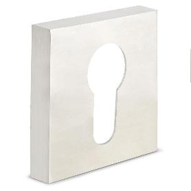 BOCALLAVE ALUMINIO YALE C CUADRADO 51X51 NIQUEL CEPILLADO, NEGRO MATE ACABADO NIQUEL CEPILLA