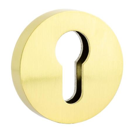 BOCALLAVE SEGURIDAD Ø51X10MM NEGRO, CROMO CEPILLADO, LATÓN MATE ACABADO LATÓN MATE