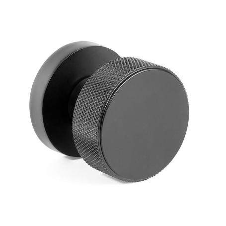 MANIVELA REDONDA Ø53 GRAFITO MODELO ICARO ACABADO NEGRO MATE