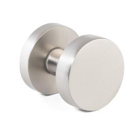 POMO MANIVELA REDONDO Ø53 ELIO NEGRO, NIQUEL SATINADO ACABADO NIQUEL CEPILLA