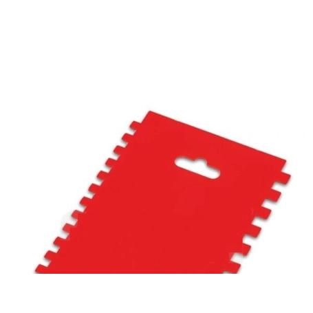 ESPATULA 120X175 MM PLASTICO DENTADOS 5-6-8 MM EBERTOOLS EXPERT 