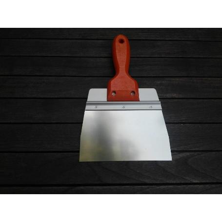 150 MM ESPATULA RASCADOR NERVADA MANGO MADERA ALUMINIO INOX 150-90 BASIC EBERTOOLS 