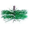 CEPILLO 200 MM DESHOLLINADOR CHIMENEAS PVC VERDE EBERTOOLS