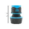 CONECTOR RAPIDO MANGUERA 3/4 AZUL