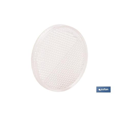CATADIÓPTRICO REDONDO BLANCO Ø 60 MM ADHESIVO