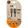 TECH CABLE MOVIL CARGA RAPIDA NYLON 1M NEGRO USB-A A USB-C 2003