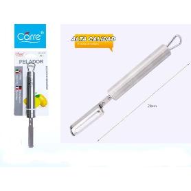 CARRE PELADOR DE PATATAS MANGO INOX 20 CMS VICTORIA LOW COST
