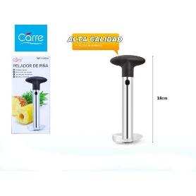 CARRE CORTADOR PELADOR DE PIÑA INOX 18 CMS VICTORIA LOW COST