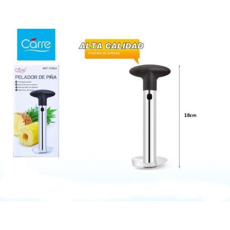CARRE CORTADOR PELADOR DE PIÑA INOX 18 CMS VICTORIA LOW COST