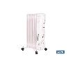 RADIADOR DE ACEITE CON TERMOSTATO REGULABLE Y VENTILADOR 7 ELEMENTOS 1500 W