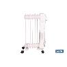 RADIADOR DE ACEITE CON TERMOSTATO REGULABLE Y VENTILADOR 7 ELEMENTOS 1500 W