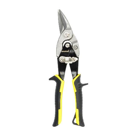 TIJERAS CHAPA CORTE IZQUIERDA 250 MM. HOJA ACERO AL CARBONO, MANGOS ENGOMADOS, CON DIENTES SERRADOS, CORTACHAPA, TI