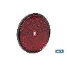 CATADIÓPTRICO REDONDO ROJO Ø60 MM CON AGUJERO SIN TORNILLO
