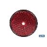 CATADIÓPTRICO REDONDO ROJO Ø60 MM CON AGUJERO SIN TORNILLO