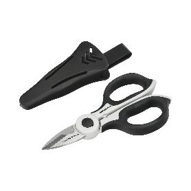 TIJERAS ELECTRICISTA 155 MM. MANGO TPR PLUS NO TENSION. CON FUNDA HOJAS ACERO INOXIDABLE, TIJERAS CORTAR CABLE, PEL