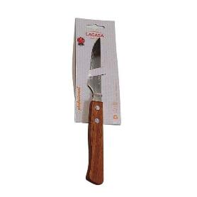 CUCHILLO CHULETERO MANGO MADERA INOXIDABLE ECONOMICO LOW COST FRADOMI