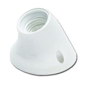 ELECTRICIDAD PORTALAMPARAS E-27 ZOCALO CURV BLANCO 15009-60505