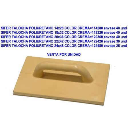 SIFER FINSTOCK TALOCHA POLIURETANO 20X36 COLOR CREMA 120360