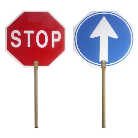 CARTEL PALETINA OBRA STOP - AVANCE 30 X 30 CM.