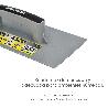 TALOCHA PLASTICO LISA 330 X 140 MM. GRIS.