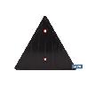 CATADIÓPTRICO TRIANGULAR ROJO 155 X 137 MM CON AGUJERO Y SIN TORNILLOS