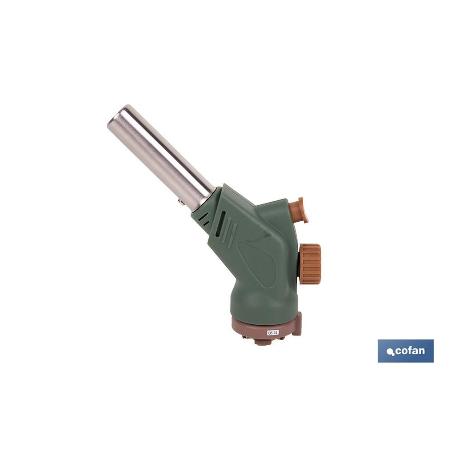 SOPLETE DE GAS CON ENCENDIDO PIEZOELÉCTRICO 14,3 X 5,5 X 12 CM