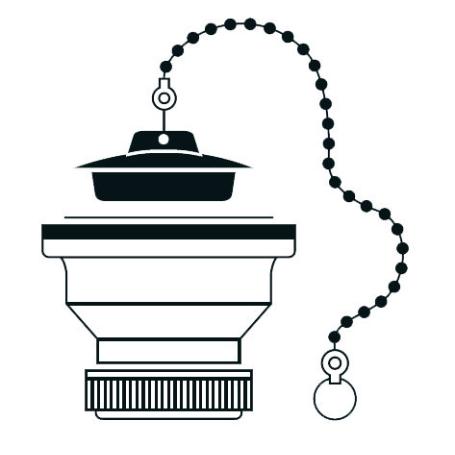 TECNO VALVULA LAVABO BIDE 70 MM 1-1-2 (T61) 50315