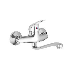 MONOMANDO FREGADERO PARED HORIZONTAL. CON CARTUCHO CERAMICO Ø 40 MM.