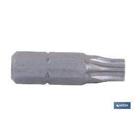 PUNTA DE DESTORNILLADOR TORX INVIOLABLE T-25 VENTA UNITARIA