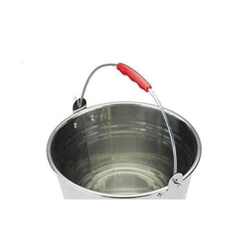 CUBO INOXIDABLE 24 CMS SANDA CON ASA METALICA LOW COST