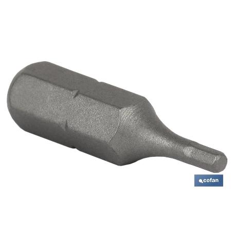 PUNTA DE DESTORNILLADOR HEXAGONAL ESTÁNDAR 2 50 MM VENTA UNITARIA