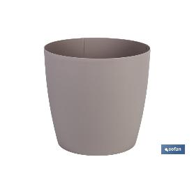 MACETA CAMELIA COLOR CREMA 35X33CM   CAJA 3 UNID.